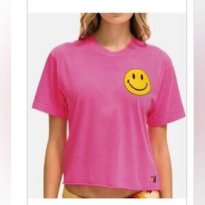 Aviator Nation Boyfriend crop tshirt